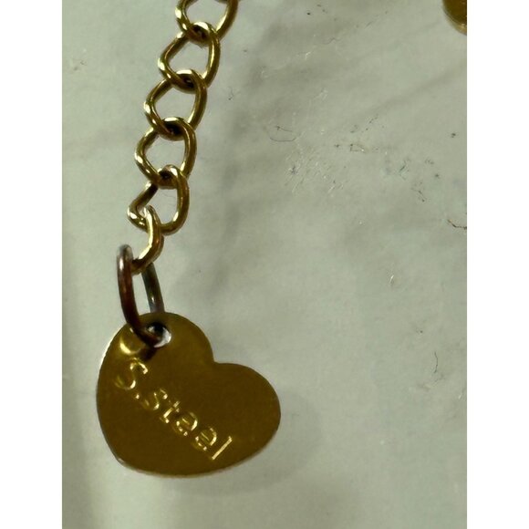 Womens Steel Ankle Bracelet Pink Accents Beach Wear Fashion Jewelry Boho Chic - Picture 5 of 10